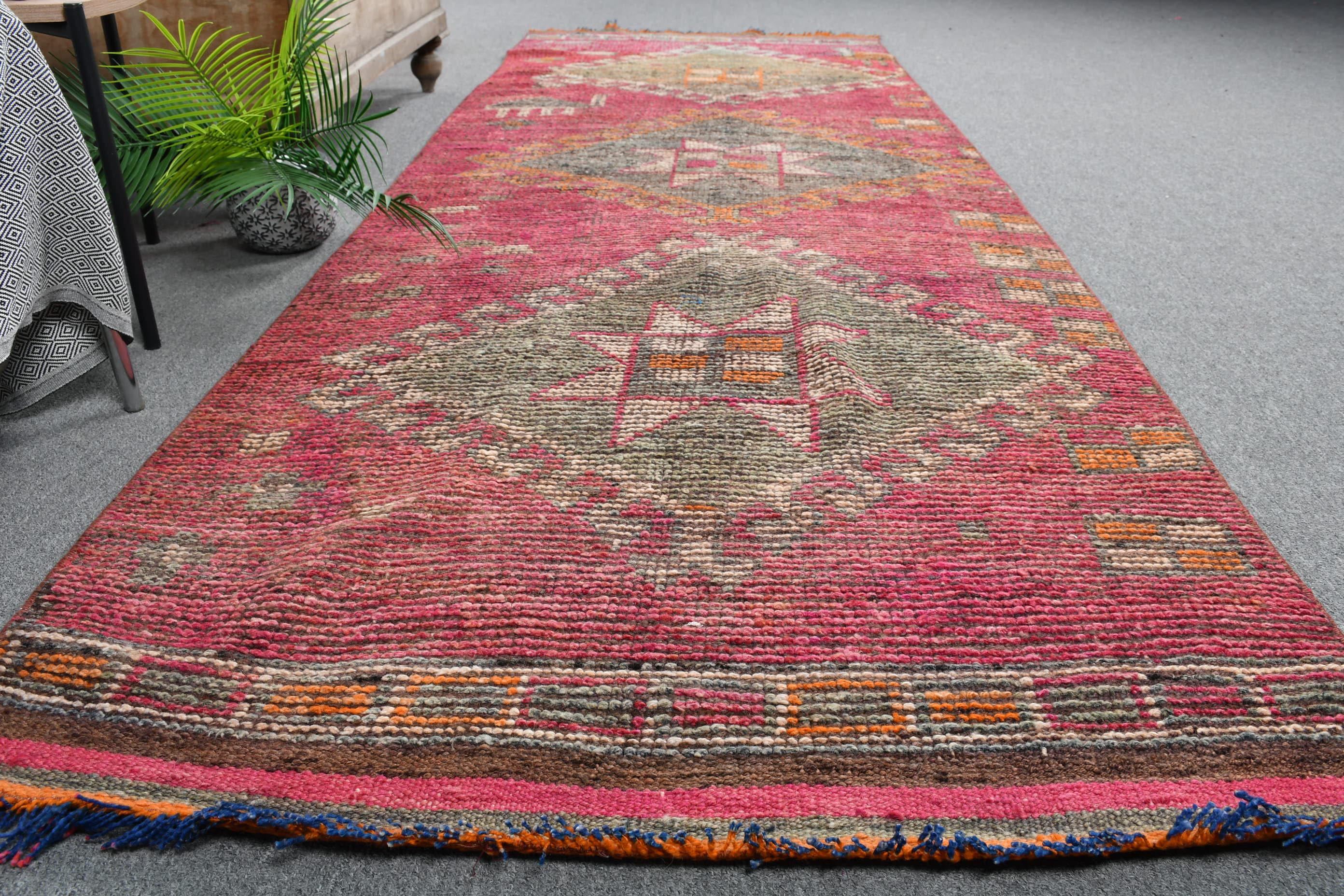 ヴィンテージ トルコ製ランナーラグ 3 x 11フィート 106 x 324 cm