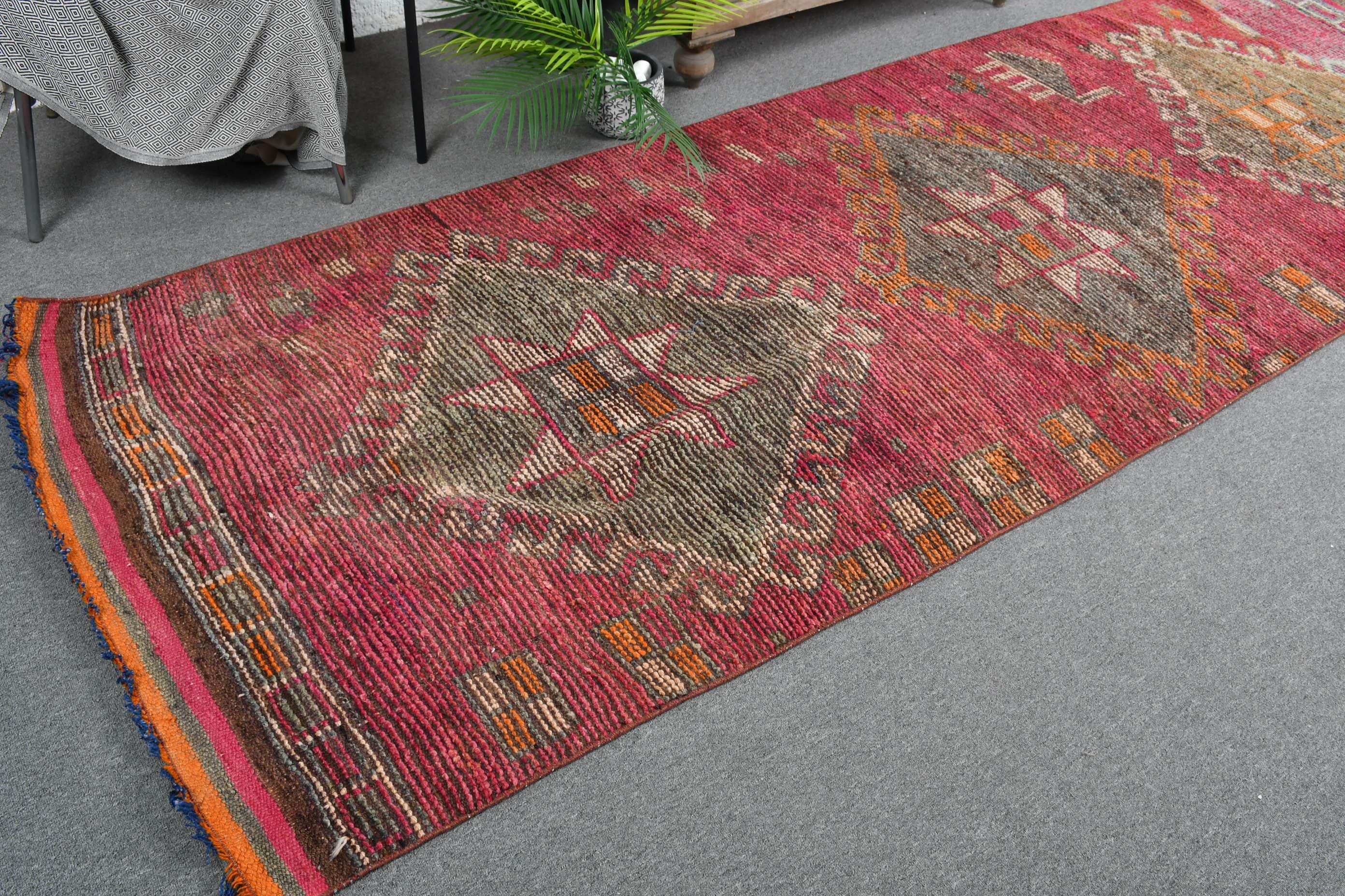 ヴィンテージ トルコ製ランナーラグ 3 x 11フィート 106 x 324 cm
