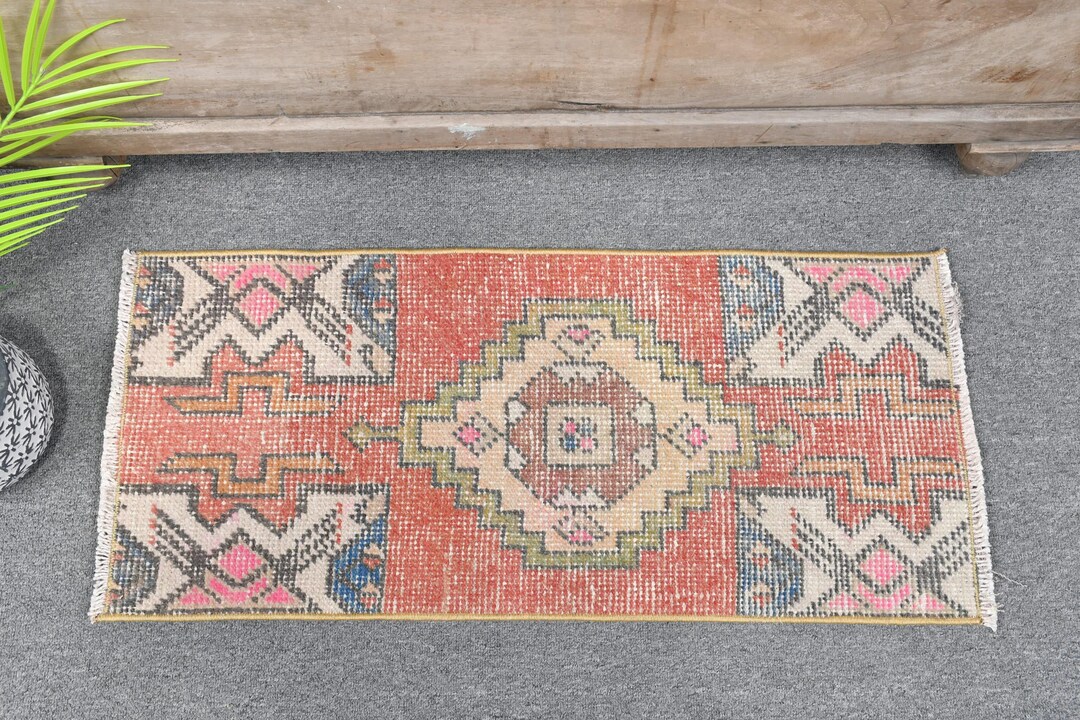 Vintage Turkish Rug 37x82cm 1x3ft Floor Decor - Etsy Australia