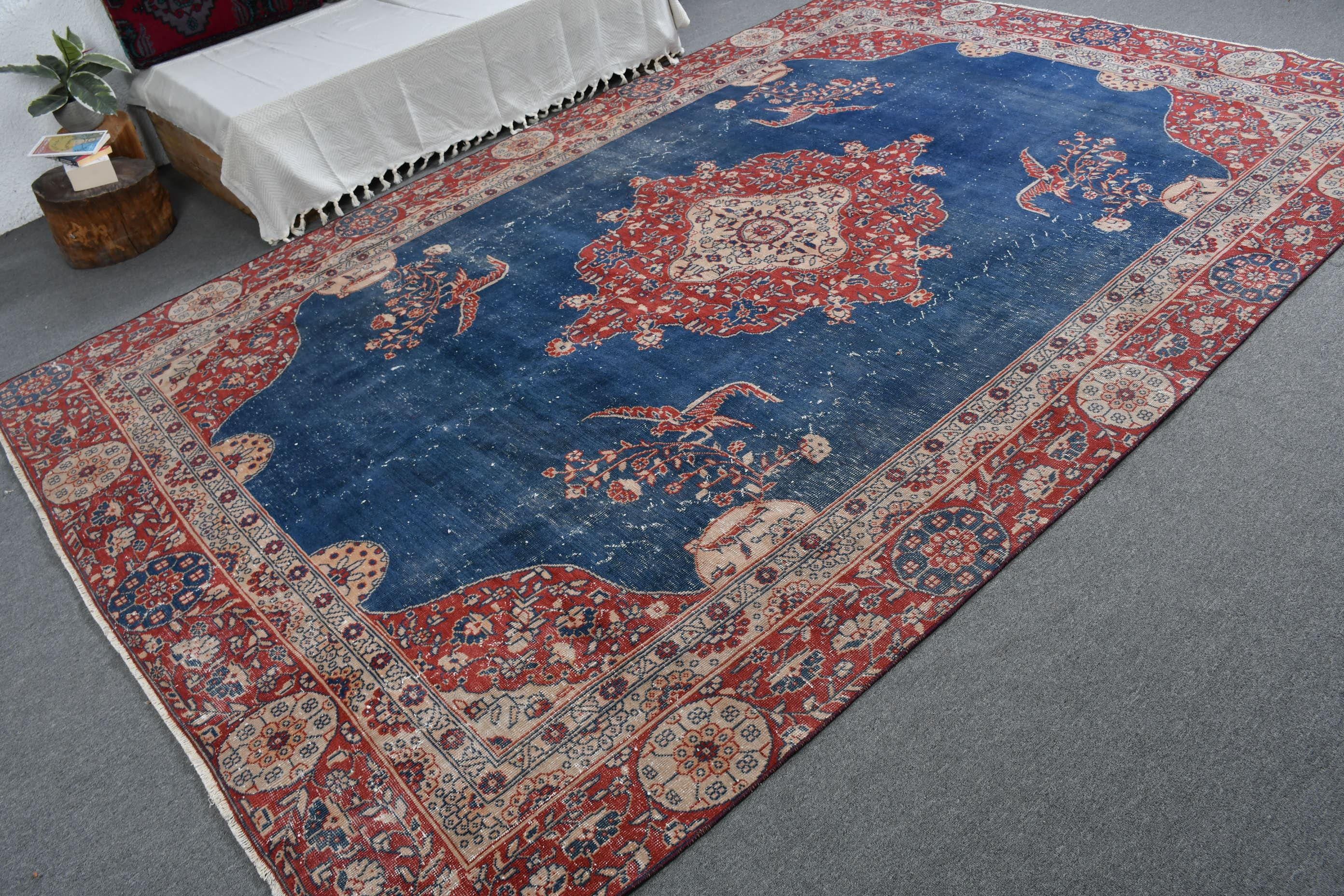 トルコ製特大ラグ 7.3x11.2フィート (223 x 340 cm)、ヴィンテージ