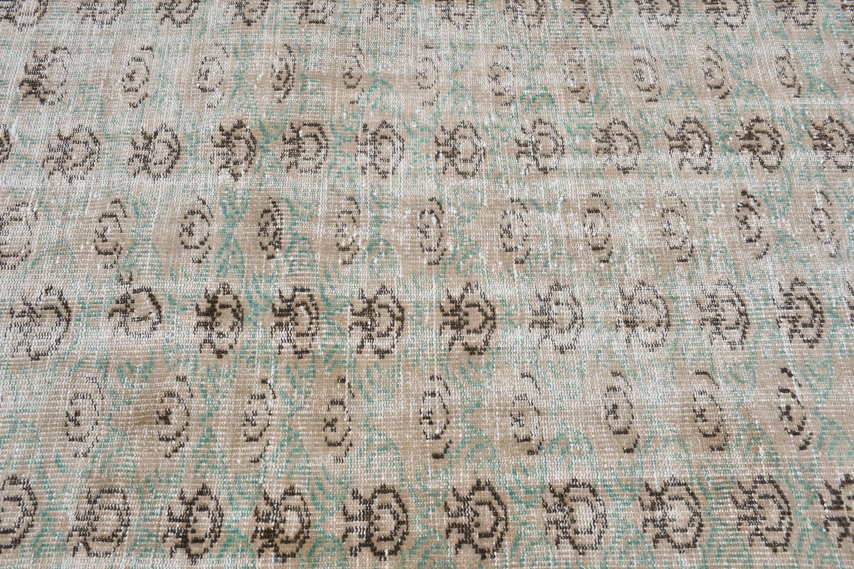 トルコラグ、4.6x8.1フィートのエリアラグ、ヴィンテージラグ