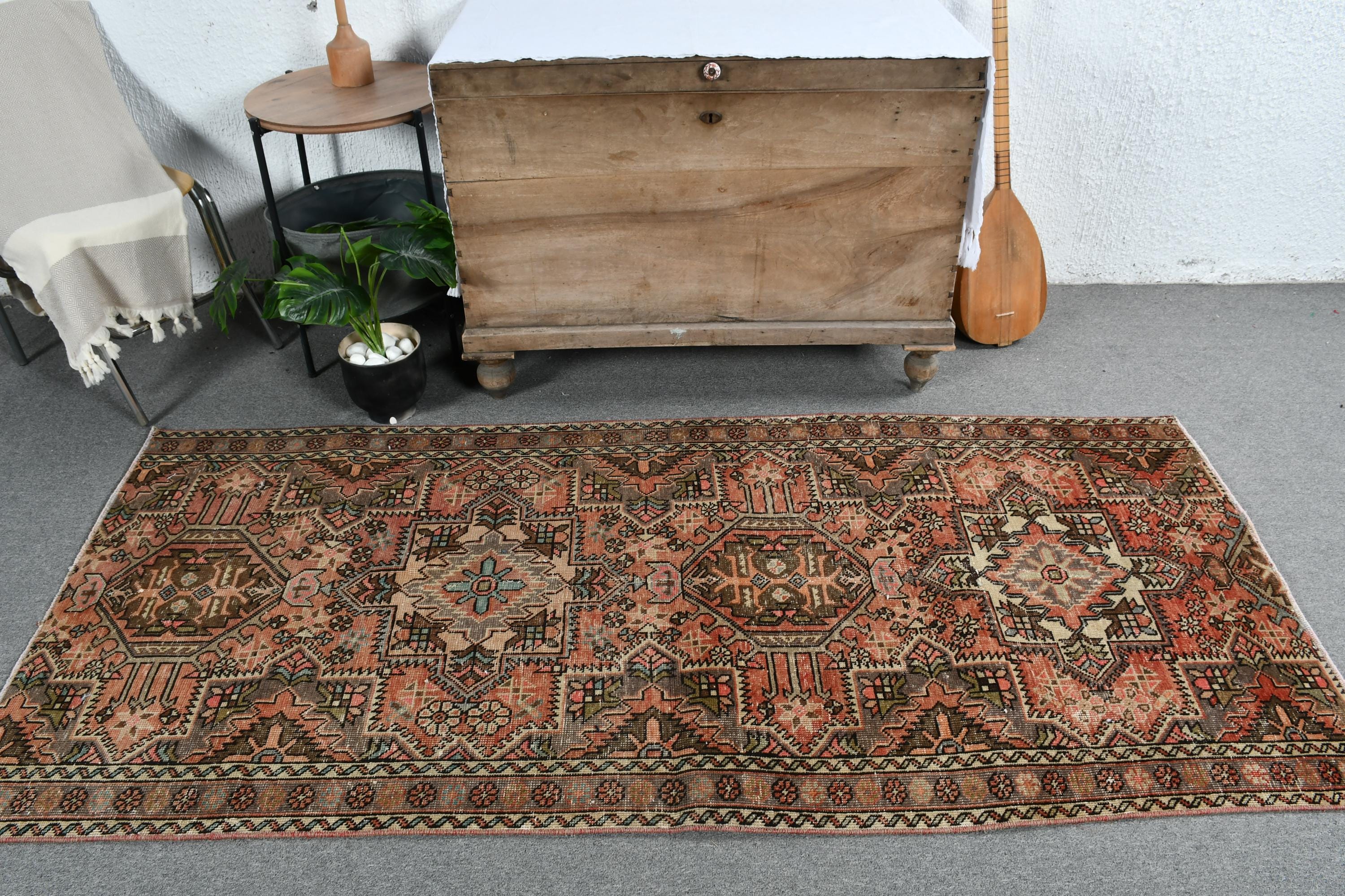 Turkish Rug, Vintage Rug, 3x7 Accent Rugs, Kurdish Rugs, Rugs for