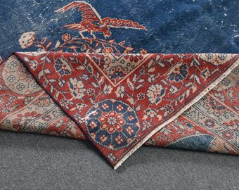 トルコ製特大ラグ 7.3x11.2フィート (223 x 340 cm)、ヴィンテージ