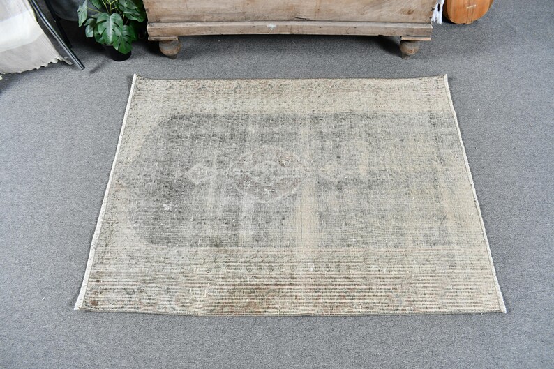 Turkish Rug, Small Rug, Vintage Rug, Antique Rug, Rugs for Entry, 2.9x3