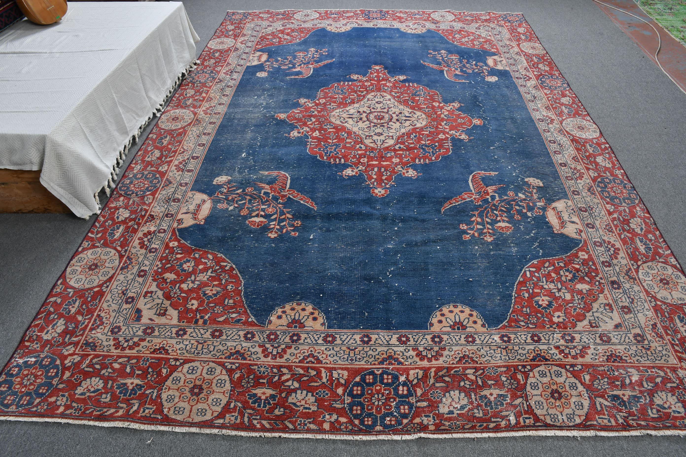 トルコ製特大ラグ 7.3x11.2フィート (223 x 340 cm)、ヴィンテージ