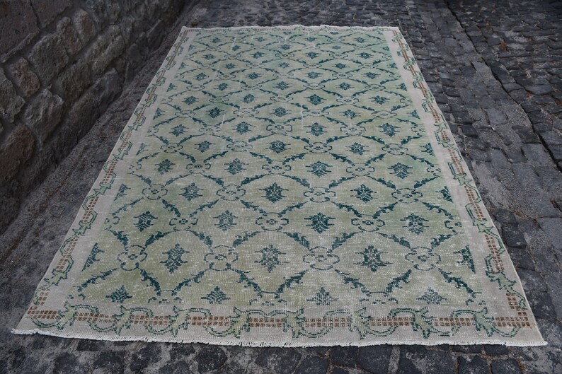 Turquoise Rug Turkish Area Living Room Salon Image 0