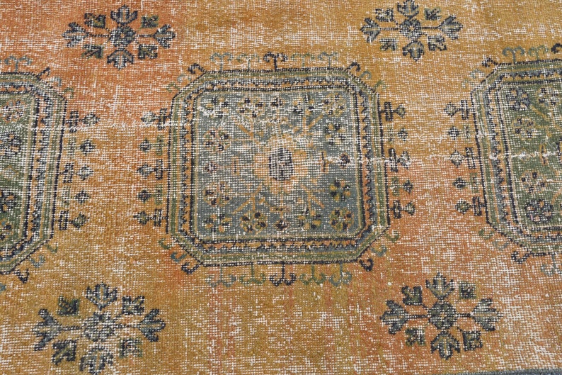 2.7x12.4 feet Antique Rug Oushak Rug Long Hallway Rug Antique Runner Rug Turkish Rug SN-7258 Vintage Rug Organic Rug Oriental Rug