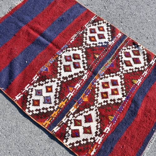 Small Kilim, shops Turkish Kilim, 2.7x4.1 feet, Vintage Kilim, Handmade Kilim, Oushak Kilim, Anatolian Kilim, Wool Kilim, Oriental Kilim, SN-6732