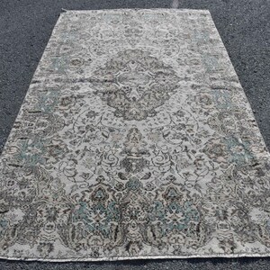 Large Carpet, Turkish Rug, Vintage Rug, Oushak Carpet, 67x113 Inches Pink Carpet, Anatolian Bedroom Rugs, Handmade Salon Rugs,  7674