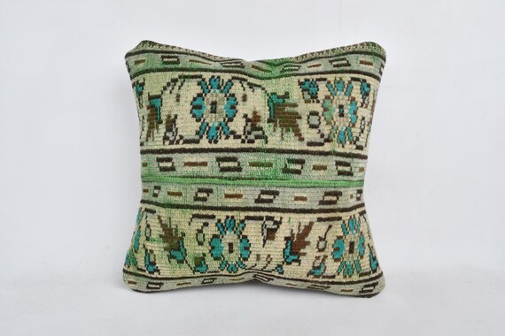 トルコ風枕、インテリアデザイナー枕、20×20キリム枕、キリム