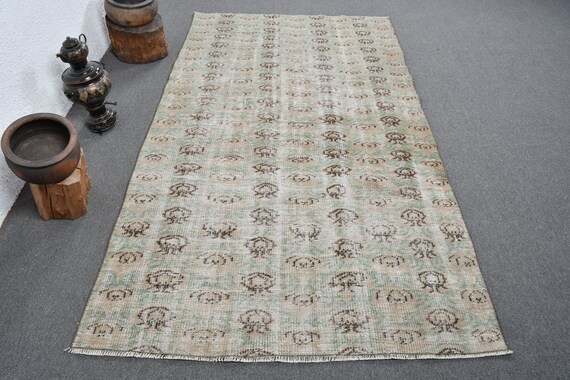 トルコラグ、4.6x8.1フィートのエリアラグ、ヴィンテージラグ