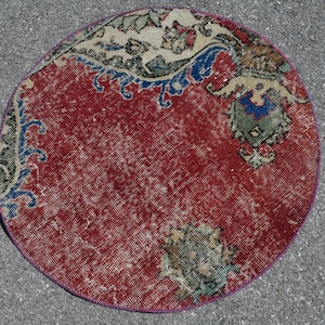 Turkish Rug, Vintage Rug, 2.3x2.5 feet, Oriental Rug, Small Rug, Entry Rug, Door Mat, Organic Rug, Rug, Anatolian Rug,Handmade Rug  SN- 4945