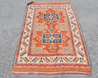 ランナーラグ　ヴィンテージラグ　トルコラグ トルコヴィンテージラグ 44.5×106 ランナーラグ 紫 グレイ