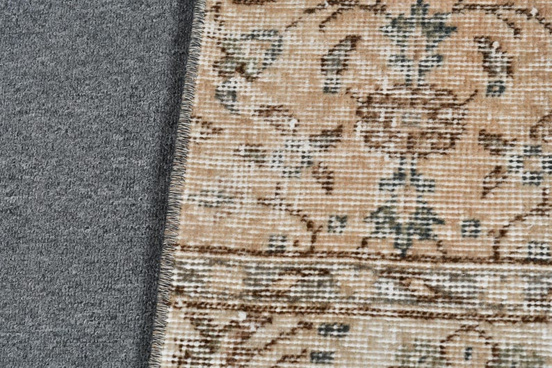 2x4 Small Rug, Vintage Rug, Turkish Rug, Oushak Rugs, Rugs for Entry, 1