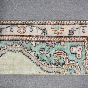 Vintage Turkish Rug 47x87cm 2x3ft