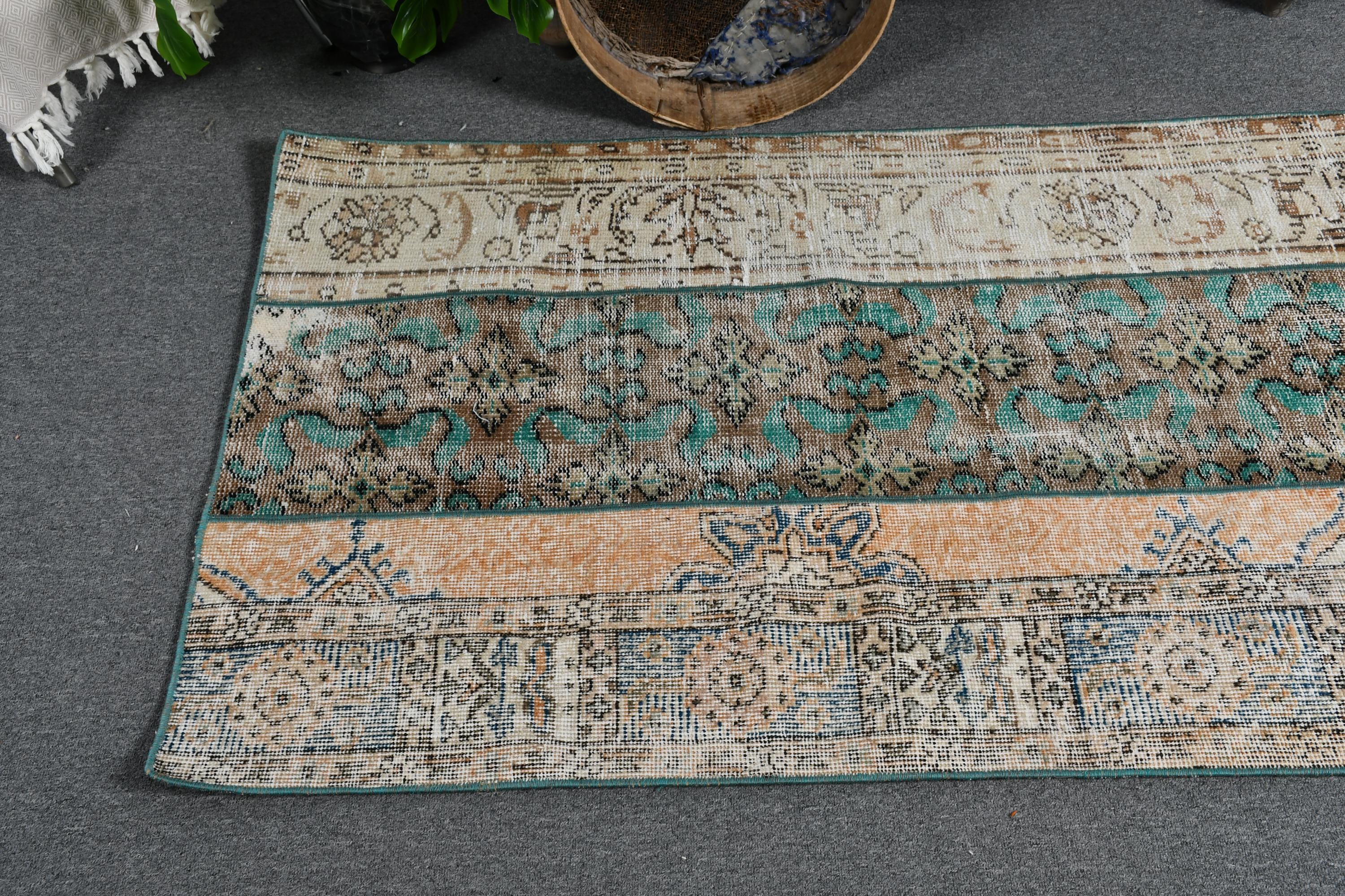 ヴィンテージラグ、3x5アクセントラグ、パッチワークラグ、トルコラグ