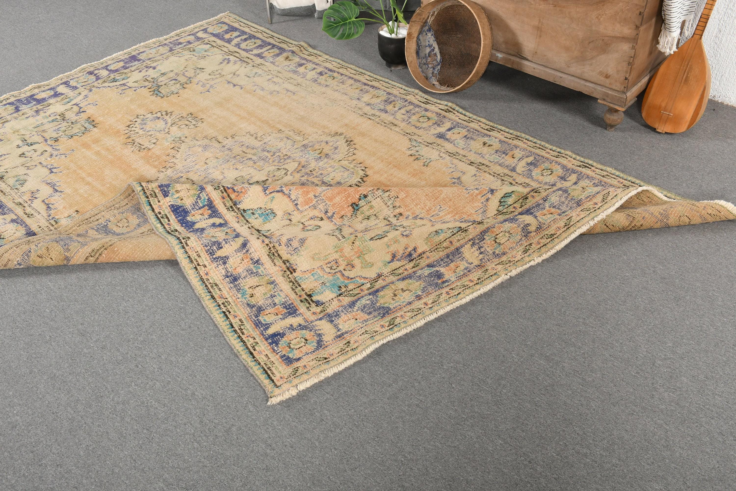 ヴィンテージ トルコ アナトリア ラグ 6 x 9 フィート、ハンドメイド