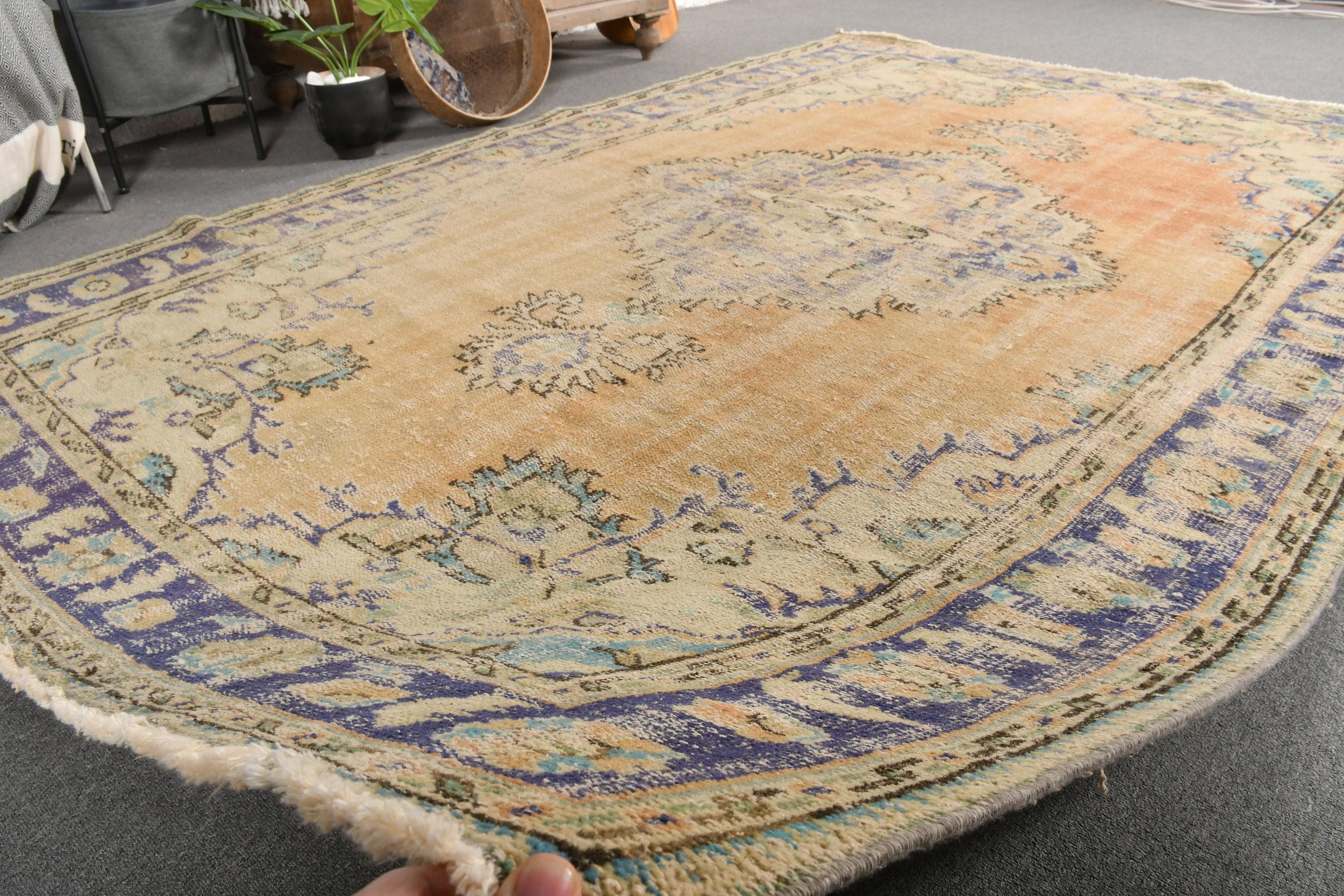 ヴィンテージ トルコ アナトリア ラグ 6 x 9 フィート、ハンドメイド