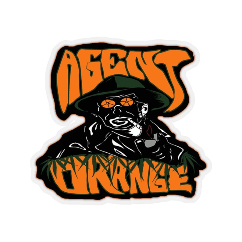 Cannabis Sativa agent Orange Strain Sticker Etsy Cannabis sativa agent orange strain sticker etsy