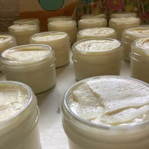 Honey Body Butter/3 ounces/Made with Beeswax, Raw Honey, Argan Oil, Unrefined Shea Butter/Moisturizing/Recyclable Glass Jar and Lid image 6