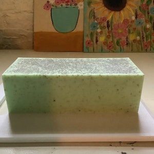 Coffee/Honey/Lavender or Peppermint Essential Oil/Goats Milk/Bar Soap/Handmade/4.5 ounces/Made with dried grounds and Fresh Brewed Coffee image 4