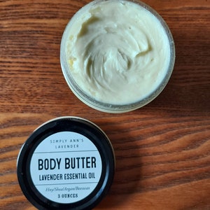 Honey Body Butter/3 ounces/Made with Beeswax, Raw Honey, Argan Oil, Unrefined Shea Butter/Moisturizing/Recyclable Glass Jar and Lid image 9