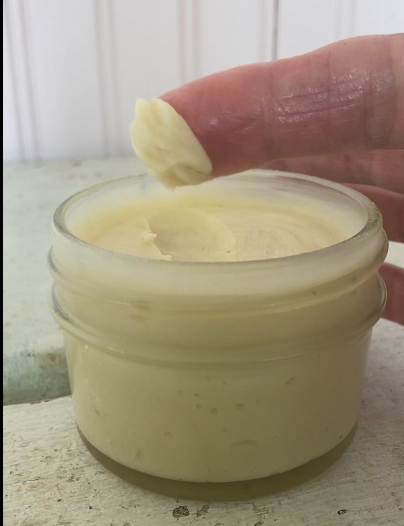 Honey Body Butter/3 ounces/Made with Beeswax, Raw Honey, Argan Oil, Unrefined Shea Butter/Moisturizing/Recyclable Glass Jar and Lid image 10