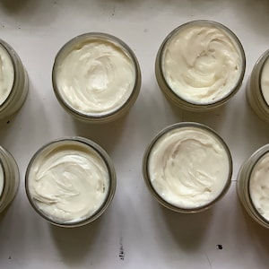 Honey Body Butter/3 ounces/Made with Beeswax, Raw Honey, Argan Oil, Unrefined Shea Butter/Moisturizing/Recyclable Glass Jar and Lid image 5