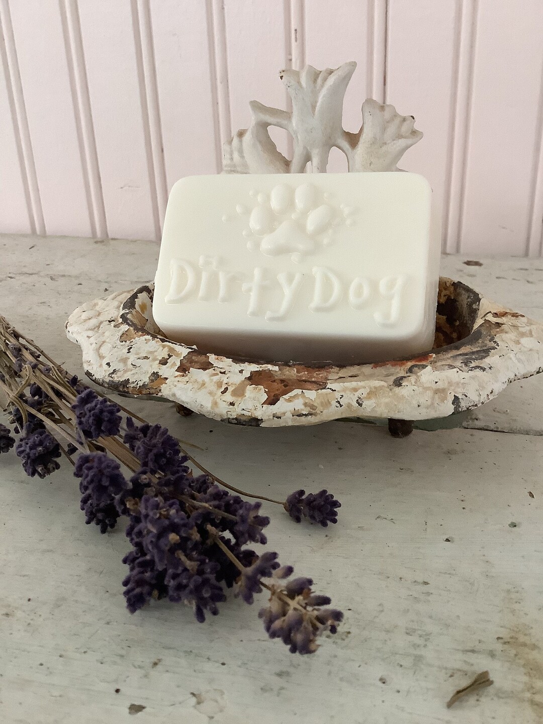 Lavender Essential Oil Dog Bar Soap/castile Soap/handmade/4.5 Ounces