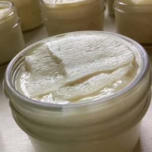 Honey Body Butter/3 ounces/Made with Beeswax, Raw Honey, Argan Oil, Unrefined Shea Butter/Moisturizing/Recyclable Glass Jar and Lid image 7