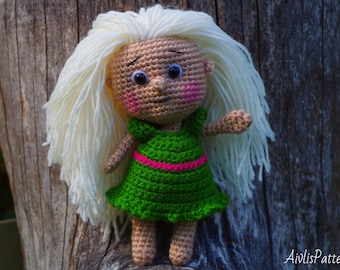 Crochet Munguls girl doll pattern english