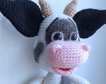 PATTERN- Amigurumi Crochet Cow- Crochet Pattern, Amigurumi Pattern