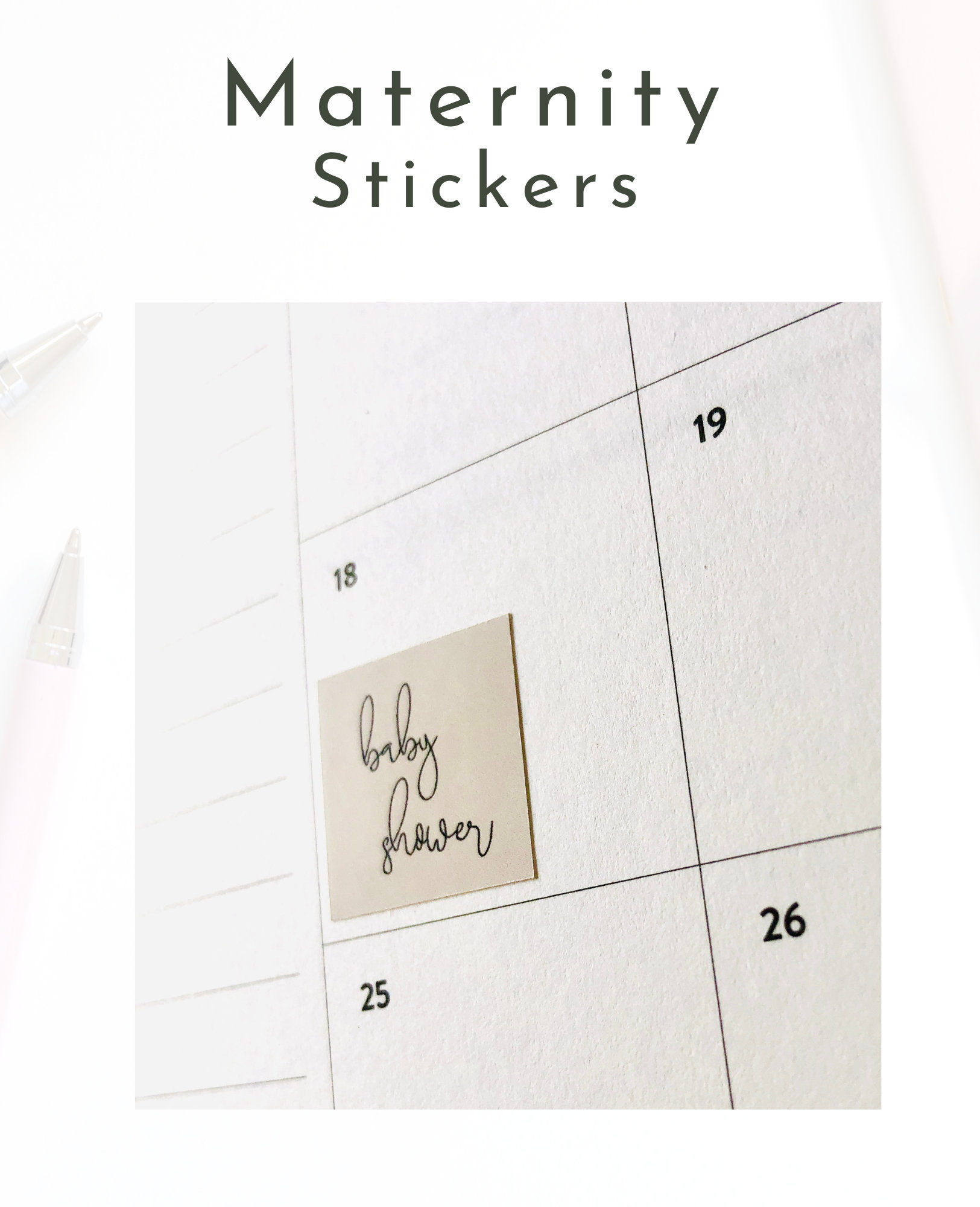 Maternity Stickers /Pregnancy Planner Stickers / Pregnancy | Etsy