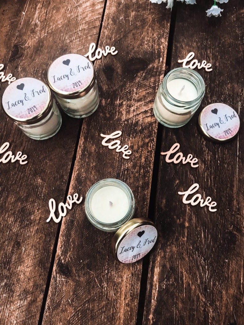 Handmade Scented Soy Mini Candles Wedding Favours Etsy