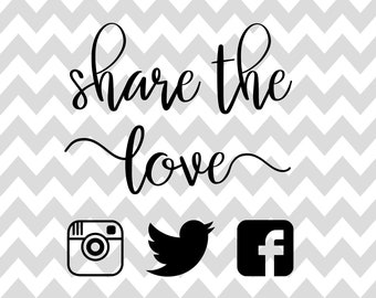 Share The Love Svg Etsy