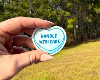 Manipule con cuidado el escuadrón de pegatinas de San Valentín con forma de corazón de caramelo EOD