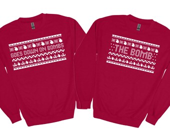 Sudadera navideña para parejas, escuadrón antibombas EOD, vacaciones