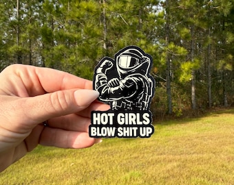 Chicas calientes explotan cosas Escuadrón de pegatinas bomba EOD