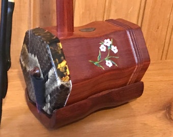 Hand-painted Erhu (Chinese violin): Cherry Blossom and Abalone Design