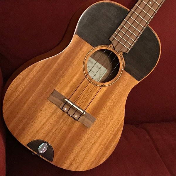 Venezuelan cuatro/Baritone ukulele hybrid- Mahogany/walnut