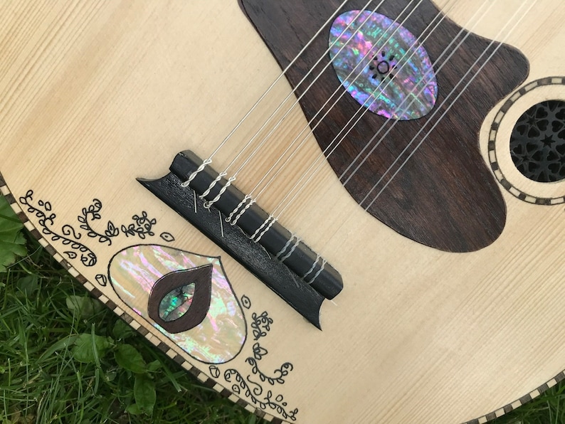 Arabic Oud: Turkish Oud with Abalone/Scroll Design image 2