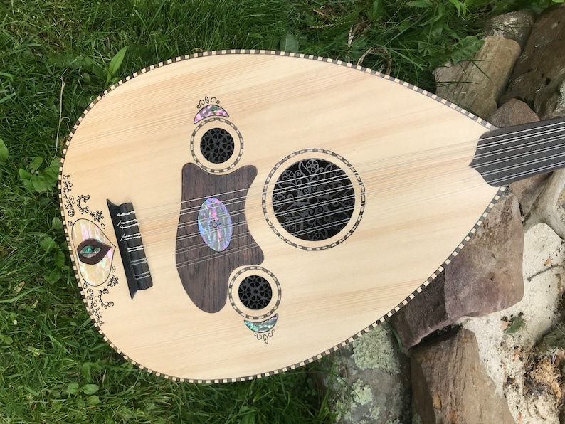 Arabic Oud: Turkish Oud with Abalone/Scroll Design image 4