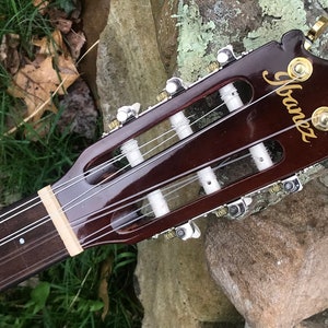 Oud Guitar hybrid: New Ibanez Abalone and Scroll design image 6