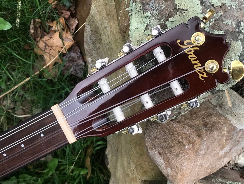 Oud Guitar hybrid: New Ibanez Abalone and Scroll design image 6