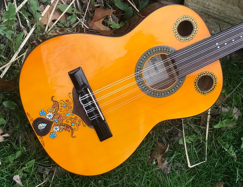 Oud Guitar hybrid: New Ibanez Abalone and Scroll design image 4