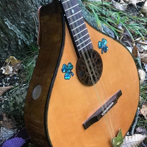 Irish Concert Bouzouki - Shamrock design