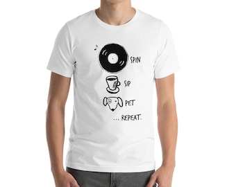 Spin Sip Pet Dog - Unisex T-Shirt