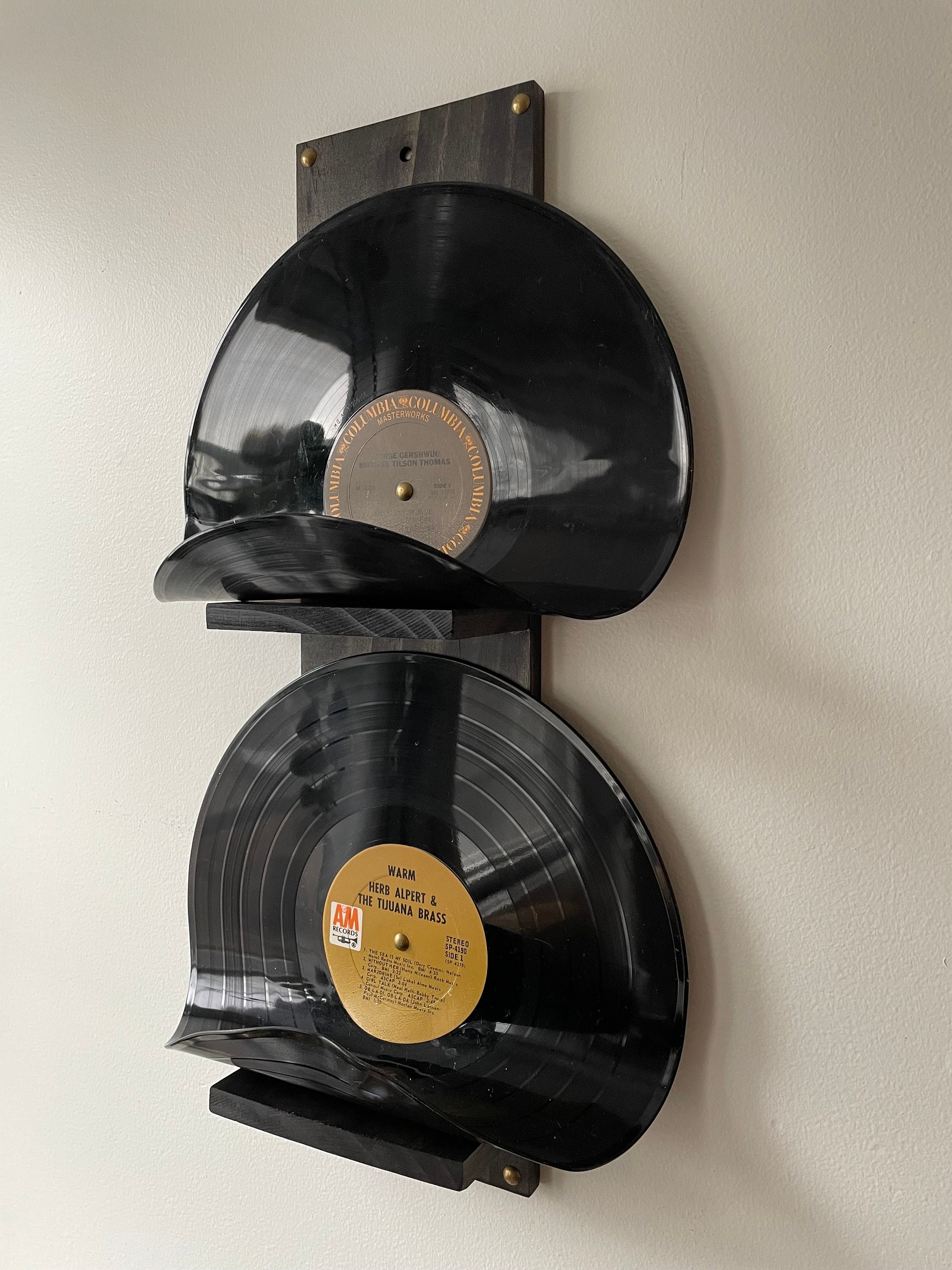 Wine Rack Music 2 Bottle Vinyl Record Wine Rack, Vinyl Bottle Holder, Wall Mounted Rack ...