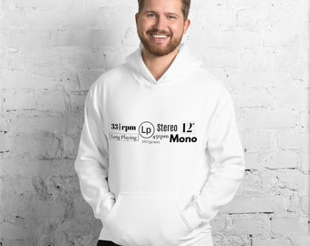 Vinyl Record Lingo Unisex Hoodie