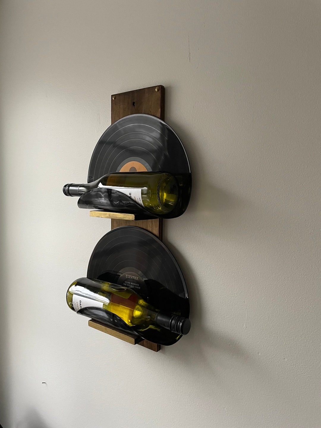 Vinyl Record Wine Rack Vinyl Record Bottle Holder Vinyl Etsy